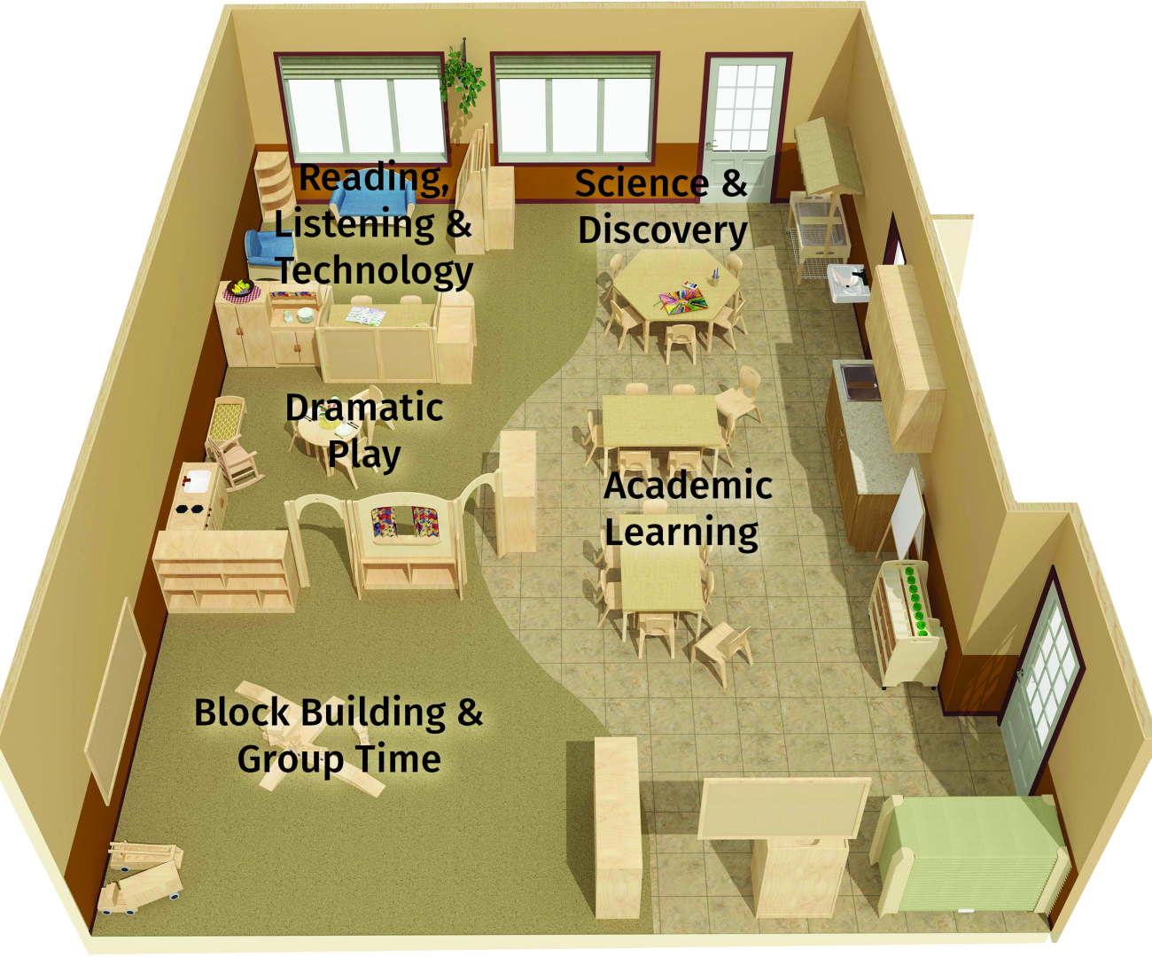 Floor Plan For Preschool Classroom - Image to u